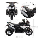 Qaba 6V Kids Ride-On Motorbike Toy with 3 Wheels