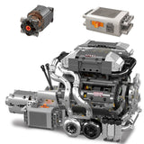 Mould King 8.0L W16 Quad Turbo Engine - 2024Pcs