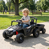 12V UTV Crawler With Trailer 1 Seater Ride On Car