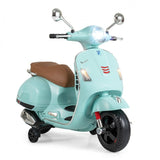 VESPA 12V Licensed Kids Ride-On Motorcycle Toy with Training Wheels
