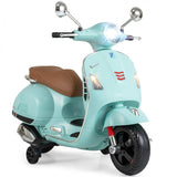 VESPA 12V Licensed Kids Ride-On Motorcycle Toy with Training Wheels