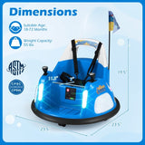 Costway 12V Kids Ride-On Bumper Car with Remote Control