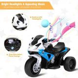Costway 6V Licensed BMW Kids Ride-On Motorcycle Toy with Headlights