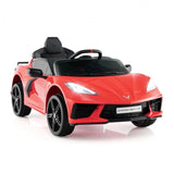 12V Electric Kids Ride On Car Licensed Chevrolet Corvette C8 with Remote Control Ages 3+ Years Old