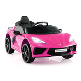 12V Electric Kids Ride On Car Licensed Chevrolet Corvette C8 with Remote Control Ages 3+ Years Old