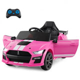 12V Licensed Ford Mustang Shelby GT500 Kids Ride on Car with Remote Control for Kids Aged 2-8