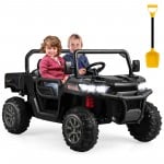Costway 24V 4WD Kids Ride-On Excavator Toy with Remote Control