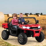 2-Seater Kids Ride On Dump Truck with Dump Bed and Shovel