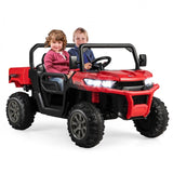 12V 2-Seater Kids Ride On Dump Truck with Dump Bed and Shovel