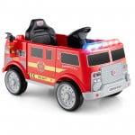 Costway 12V Kids Ride-On Fire Truck Toy with Remote Control