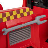 Costway 12V Ride-On Fire Truck Toy with Water Gun