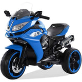 Kids R1200 6V 3 Wheel Electric Ride on Motorcycle Blue