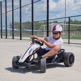 GO KART KIDS RIDE ON CAR 24V - BLANCO - EN STOCK