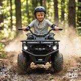 Costway 24V Kids ATV Ride-On Toy Quad with LED Lights