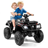 Costway 24V Kids ATV Ride-On Toy with 4 Motors and LED Lights