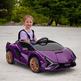 Lamborghini SIAN FKP 37 12V Ride on Car On Seater with Scissor Doors