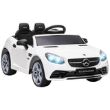 Aosom 12V Ride On Car with Parent Remote Control Two Motors Music Lights Suspension Wheels for 3-6 Years Red