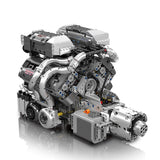 Mould King 8.0L W16 Quad Turbo Engine - 2024Pcs