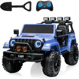 Monster Jeep Truck S609 24V 4x4 Two Seater Electric Kids Ride On Off Road Leather Seat Rubber Wheel