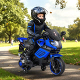 Costway 6V Kids Motorcycle Ride-On Toy with Headlights and Music