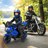 Costway 6V Kids Motorcycle Ride-On Toy with Headlights and Music
