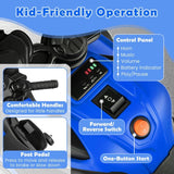 Costway 6V Kids Motorcycle Ride-On Toy with Headlights and Music