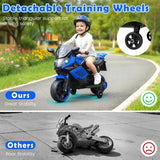 Costway 6V Kids Motorcycle Ride-On Toy with Headlights and Music