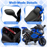 Costway 6V Kids Motorcycle Ride-On Toy with Headlights and Music