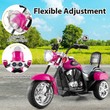 Costway 6V Toddler 3-Wheel Ride-On Motorcycle Toy with Headlight