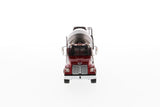1:50 Western Star 4700 SF Concrete Mixer - Metallic red cab + Gun metal dump, 71033