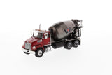 1:50 Western Star 4700 SF Concrete Mixer - Metallic red cab + Gun metal dump, 71033