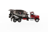 1:50 Western Star 4700 SF Concrete Mixer - Metallic red cab + Gun metal dump, 71033