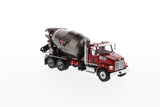 1:50 Western Star 4700 SF Concrete Mixer - Metallic red cab + Gun metal dump, 71033