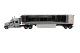 1:50 Diecast International LoneStar Sleeper with 53′ Refrigerated Van – Silver truck + Silver chrome plated cargo van, Transport Series, 71043