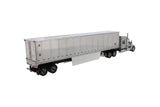 1:50 Diecast International LoneStar Sleeper with 53′ Refrigerated Van – Silver truck + Silver chrome plated cargo van, Transport Series, 71043
