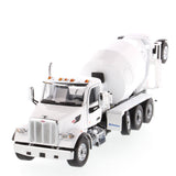 1:50 Peterbilt 567 SFFA Tandem with Pusher & Tag Axles with McNeilus Bridgemaster Mixer, White, Transport Series, 71074