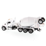 1:50 Peterbilt 567 SFFA Tandem with Pusher & Tag Axles with McNeilus Bridgemaster Mixer, White, Transport Series, 71074