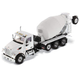 1:50 Peterbilt 567 SFFA Tandem with Pusher & Tag Axles with McNeilus Bridgemaster Mixer, White, Transport Series, 71074