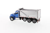 Camion benne Kenworth T880 SF OX Stampede 1/50 - Cabine bleue métallisée + benne basculante argentée, 71078