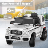 Mercedes Benz AMG G63 24V Kids Ride On Car One Seater with Parental Remote Control, LED Lights, Leather Seat and MP3, Licensed