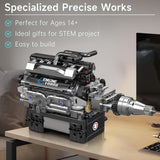Mould King V12 Engine Building Blocks Luxury Car Engine Model kit 12-Cylinder Engine Building Engineering Toys for Adults (733+PCS)
