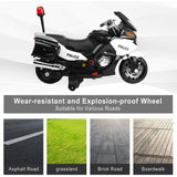 Police Officer Edition 24V Kids Motorcycle With Music, Lights and Rubber Wheels