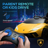 12V Lamborghini Huracan One Seater Kids Electric Car with Remote Control- Qaba