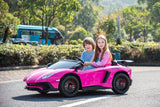 Freddo Kids Lamborghini Aventador 24V 2-Seater Ride-On Car