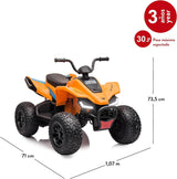 McLaren MCL 35 Kids Quad ATV 12V Ride on Car with LED Lights and Music