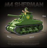 M4 Sherman Tank - 480Pcs