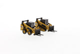 1:64 Cat® 272D2 Skid Steer Loader & 1:64 Cat® 297D2 Compact Track Loader, Metal Construction Series, 85693
