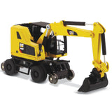 1:87 Cat® M323F Railroad Wheeled Excavator, Safety Yellow Color High Line Series, 85612