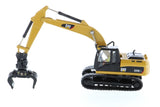 1:87 Cat® 320D L Hydraulic Excavator with clean up bucket, grapple, hammer & multi-processor accessories, High Line Series, 85652