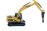 1:87 Cat® 320D L Hydraulic Excavator with clean up bucket, grapple, hammer & multi-processor accessories, High Line Series, 85652